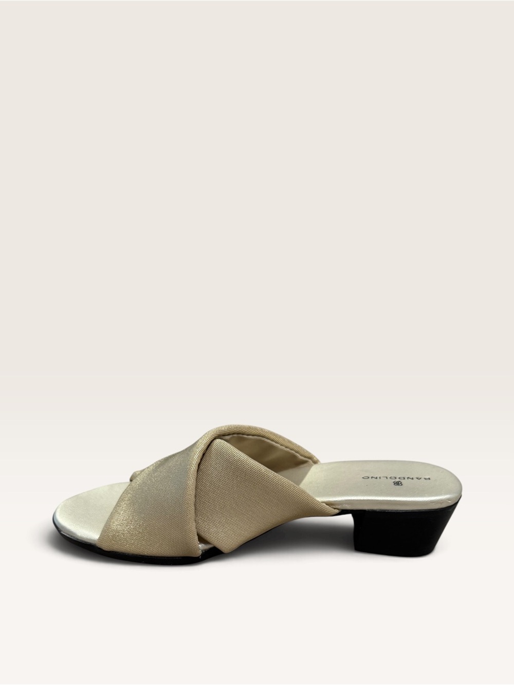 Bandolino Twisted Crossover Slide in Tan - Picture 3 of 8